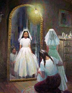 234x300 Jack Dudley (1918 1996) Biography Medicine Man Gallery - Mexican Oil Painting