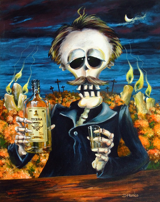556x700 Dead Day In Mexico Painting By Devaraj Danielfranco - Mexican Painting