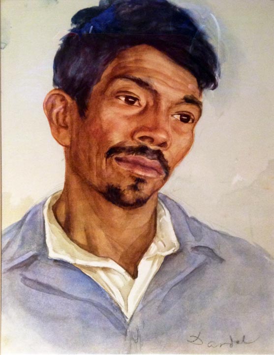 557x720 Watercolorist Sombrero Books - Mexican Portrait Painting