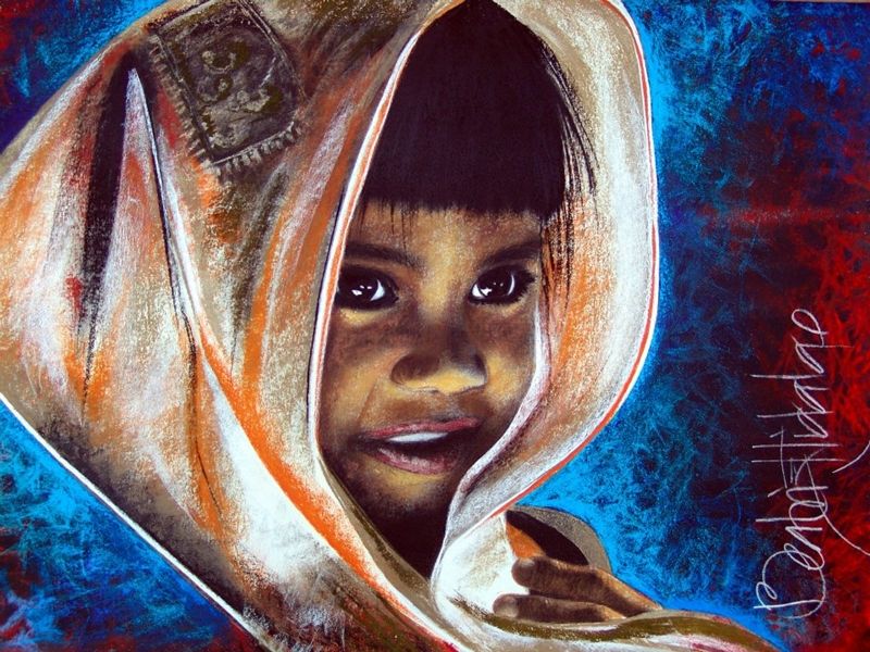 800x600 Beatriz Hidalgo De La Garza, 1967 ~ Soul Of Mexico - Mexican Portrait Painting