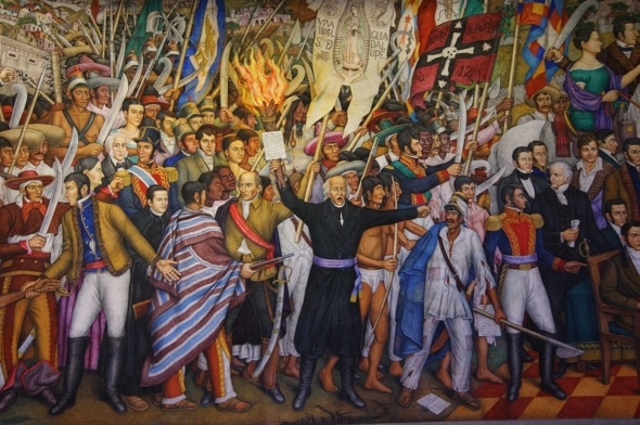 590x392 Birthday Of Miguel Hidalgo Surviving Mexico - Mexican Revolution Painting