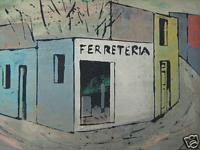 400x300 Mid Century Mexican Style Painting By Saul Steinlauf - Mexican Style Painting