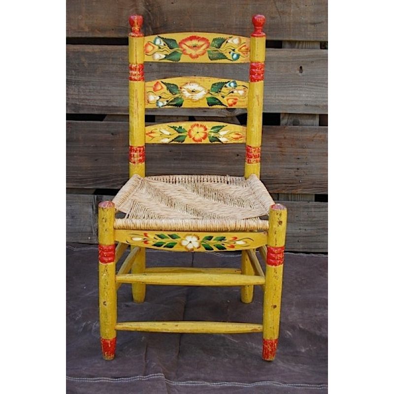 800x800 Vintage Mexican Hand Painted Chair My Style - Mexican Style Painting