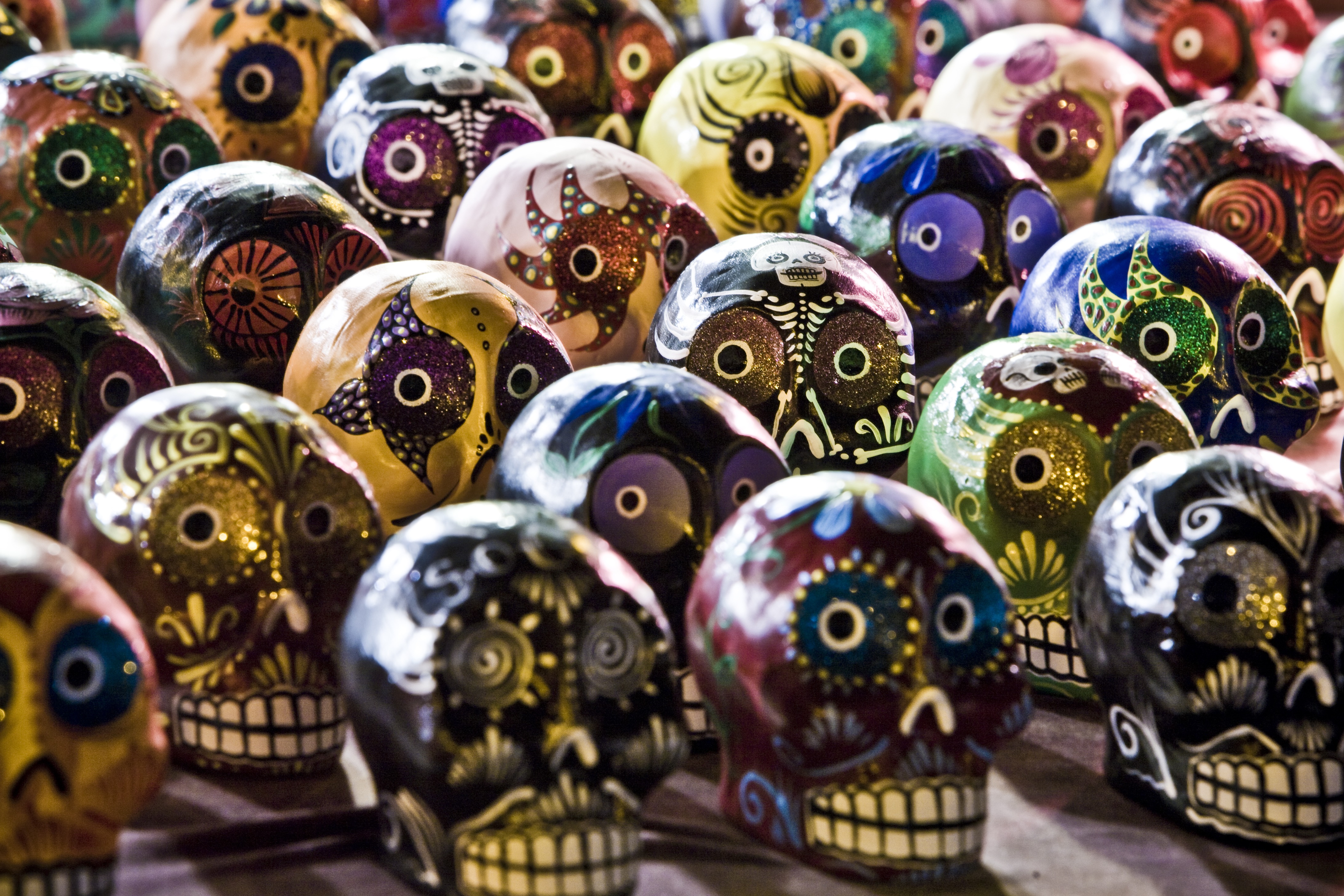 4368x2912 Free Images Color, Dead, Bead, Skull, Painting, Art, Mexico - Mexican Sugar Skull Painting