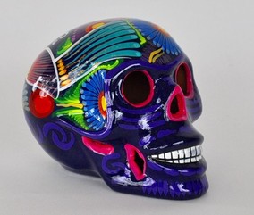 284x241 Made In Mexico Mexican Artisan Homeware Personally Sourced - Mexican Sugar Skull Painting