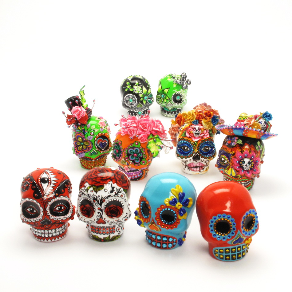 950x950 Muddyskull Ready To Paint - Mexican Sugar Skull Painting