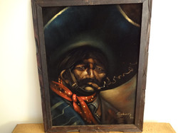 250x188 Vintage Velvet Paintings - Mexican Velvet Painting