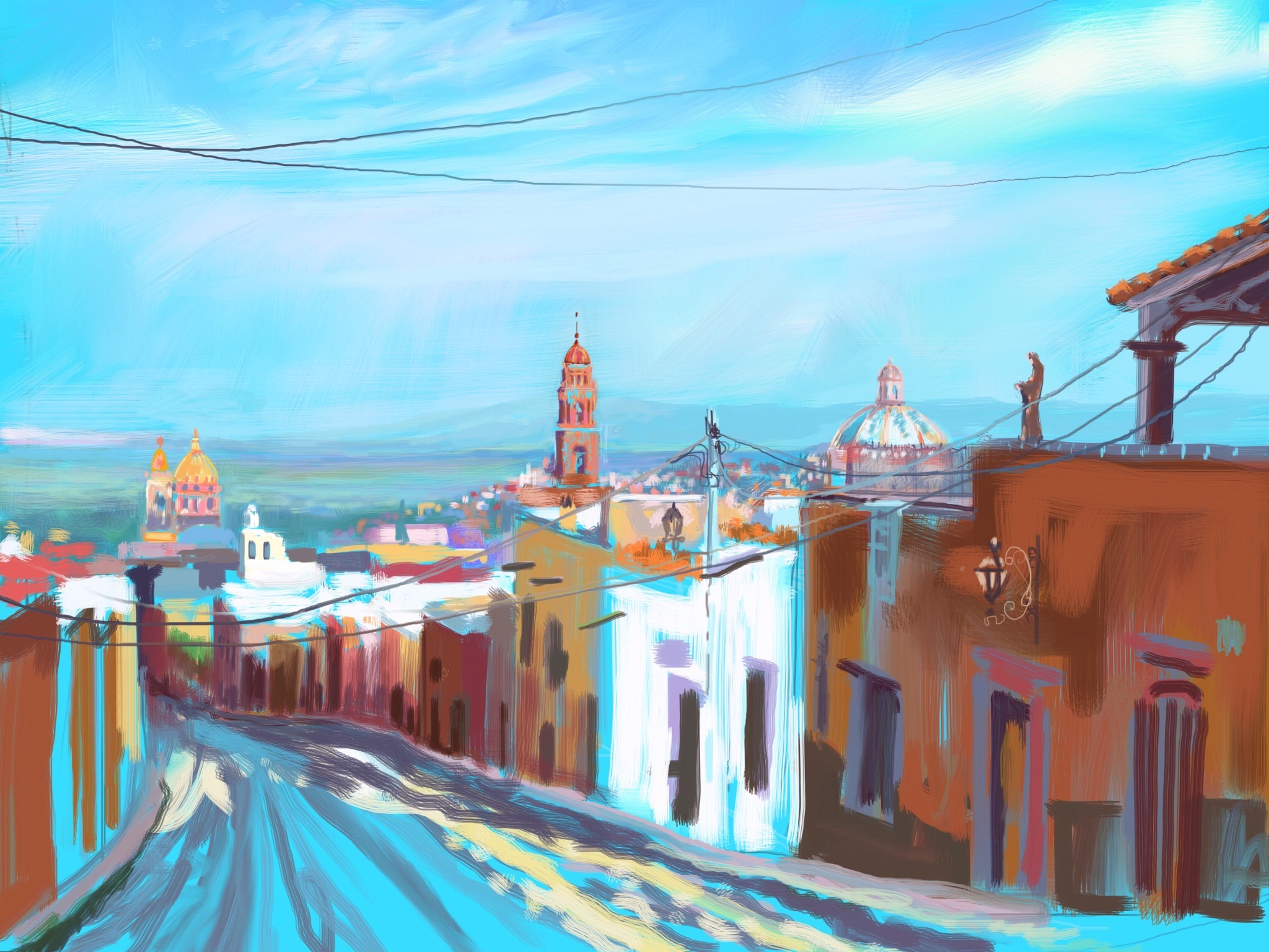 2048x1536 From Mexico City To San Miguel De Allende Adam James Butcher - Mexico City Painting