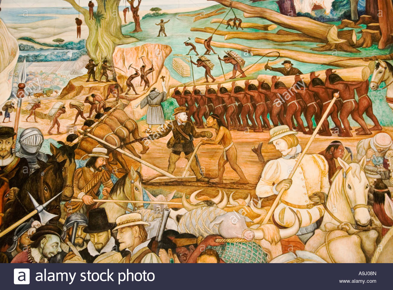 1300x960 Painting The Yoke Of The Indigenas From Diego Rivera Mexico City - Mexico City Painting