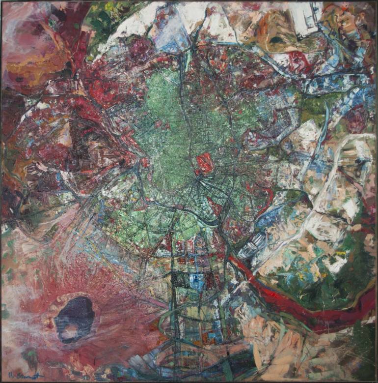 770x779 Saatchi Art Mexico City Painting By Mladen Stankovic - Mexico City Painting