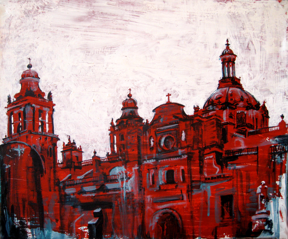 1000x829 Art Band Of Bohemia - Mexico City Painting