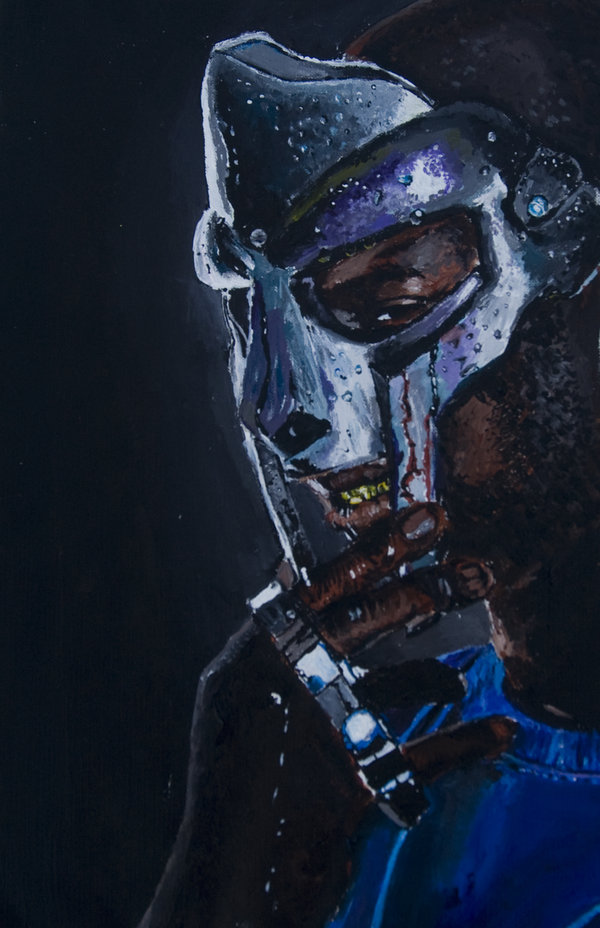 600x928 Mf Doom Painting By Biotwist - Mf Doom Painting