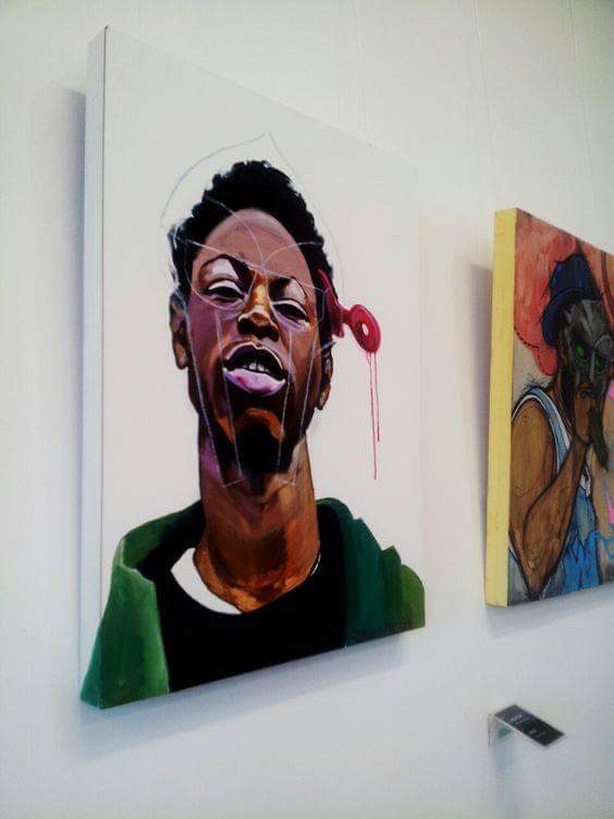 564x752 Young Mf Doom By Danielle Mastrion - Mf Doom Painting