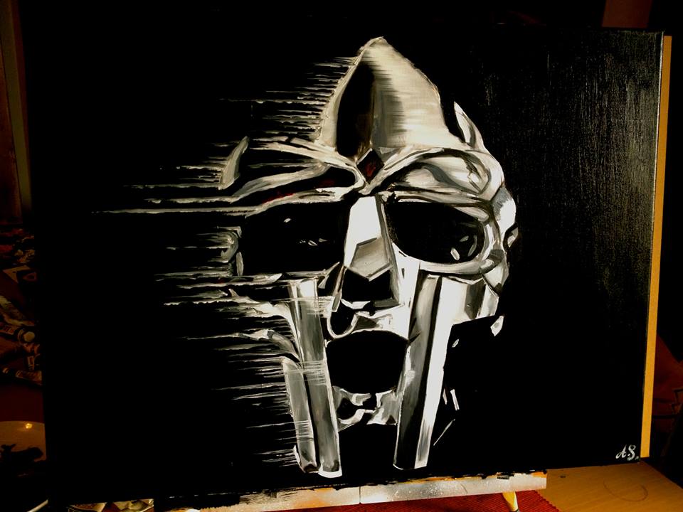 960x720 Amar Stewart Show Yourself Doom Inspired Painting. - Mf Doom Painting