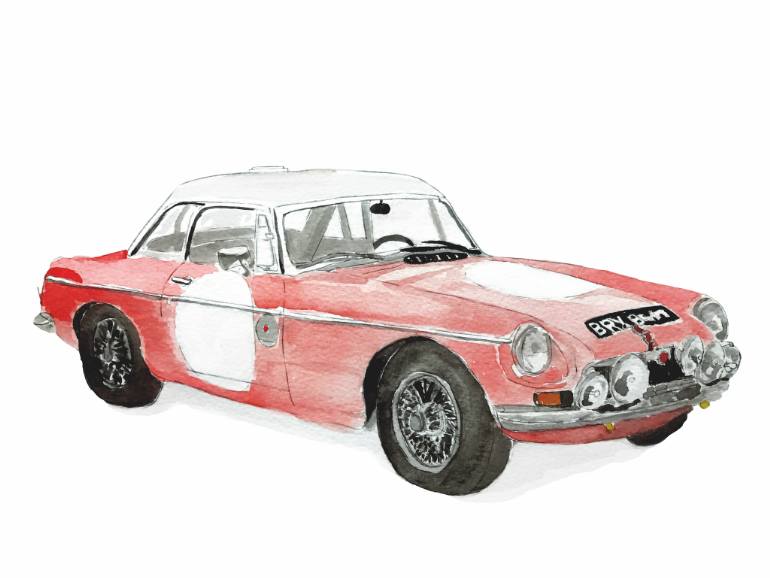 770x578 Saatchi Art Mg Mgb Painting By Painted Rides - Mgb Painting