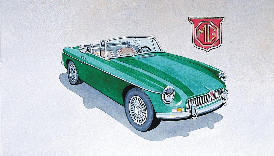 900x513 Mgb Painting By Steven Donnini - Mgb Painting