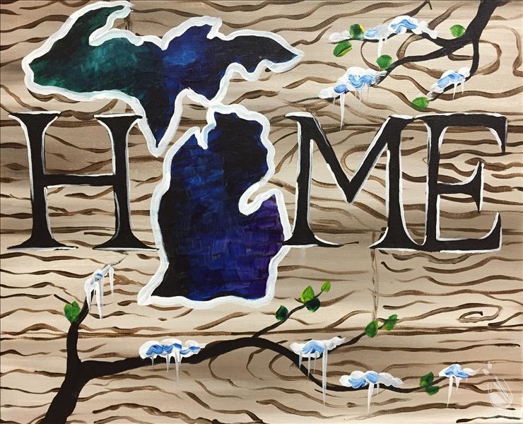 740x600 Open Class ~ Home For A Mi Winter - Mi Painting