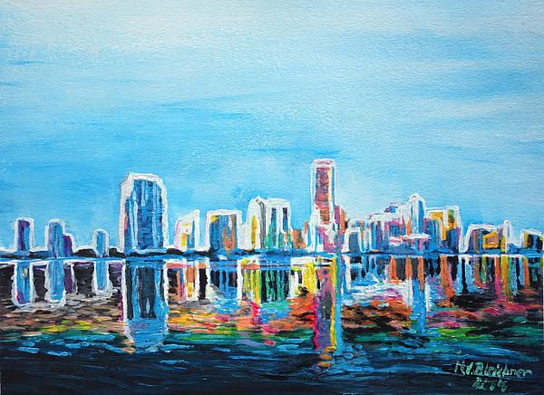 600x436 30 Best Wall Art Images On Cities, Miami Beach - Miami Beach Painting