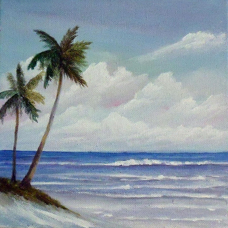 900x900 Only In Miami Beach Painting By Rosie Brown - Miami Beach Painting