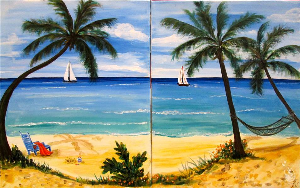 954x600 Pure Paradise Set - Miami Beach Painting