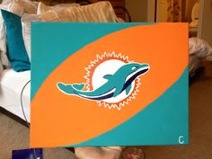 236x177 Miami Dolphins Football Love Art Print, Sports Wall Decor, Man - Miami Dolphins Painting