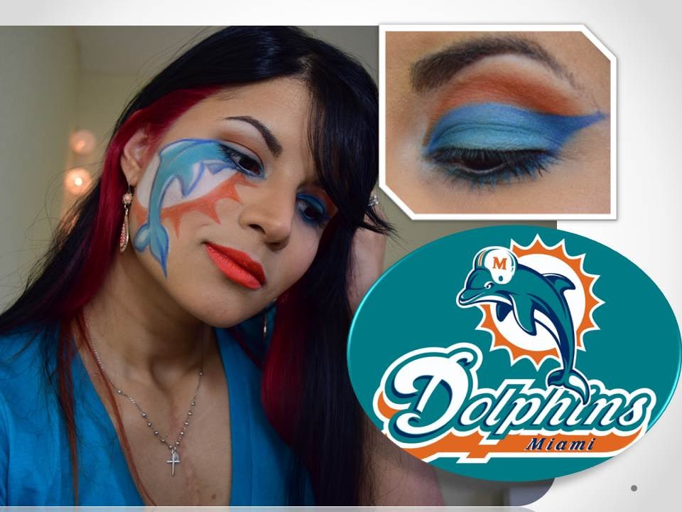 960x720 Miami Dolphins Makeup Sport Edition Nfl - Miami Dolphins Painting