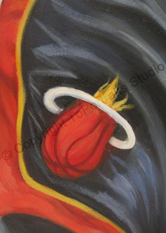 550x771 Shaquille O'Neal, Miami Heat - Miami Heat Painting