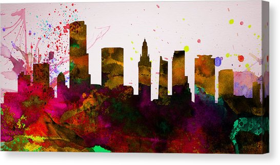 546x322 Miami Skyline Canvas Prints Fine Art America - Miami Skyline Painting