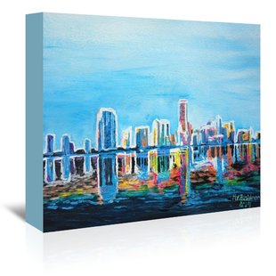 310x310 Miami Skyline Wall Art Wayfair - Miami Skyline Painting