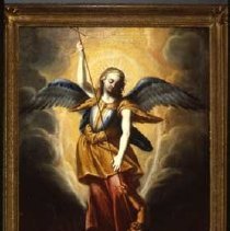 210x211 Painting - Michael And Lucifer Painting