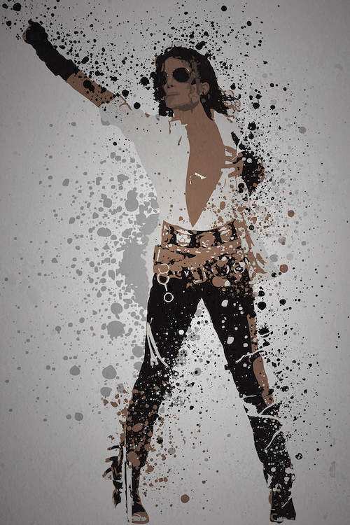 500x750 Michael Jackson Canvas Artwork By Tm Creative Design Icanvas - Michael Jackson Canvas Painting