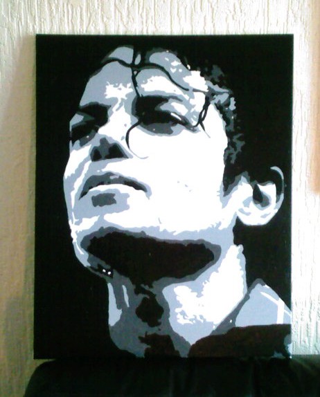 462x574 Michael Jackson Pop Art Canvas By Covtown31 - Michael Jackson Canvas Painting
