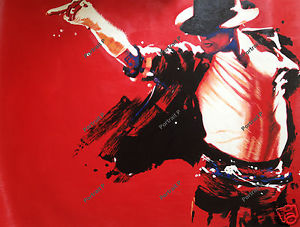 300x227 Michael Jackson Portrait Pop Art Oil Painting Original Hand - Michael Jackson Canvas Painting