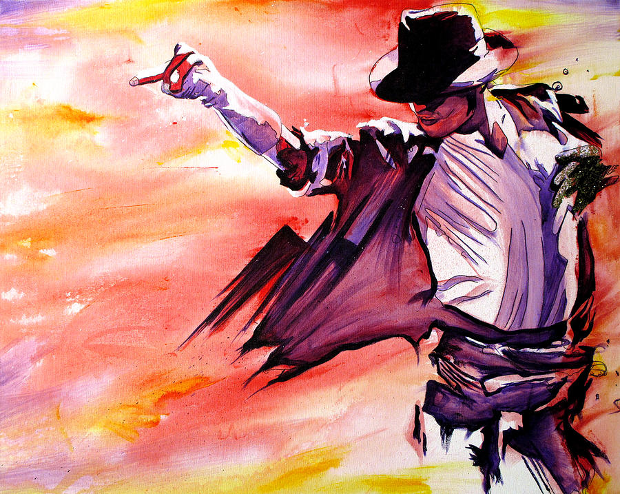 900x717 Michael Jackson Billie Jean Painting By Joshua Morton - Michael Jackson Canvas Painting