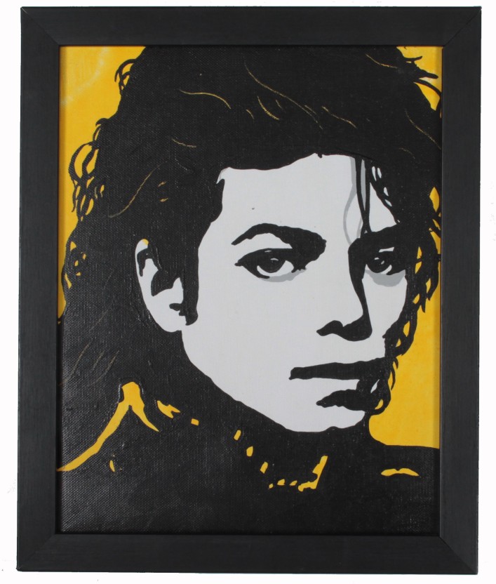 707x832 Michael Jackson's Painting On Canvas Art - Michael Jackson Canvas Painting