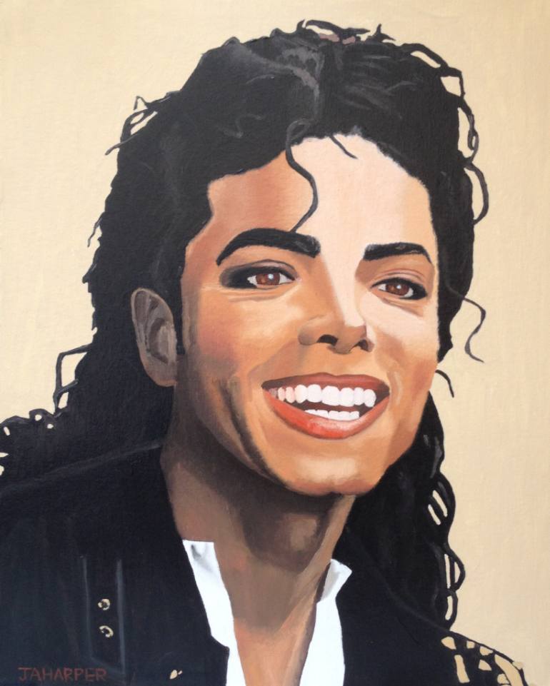 770x961 Saatchi Art Michael Jackson Painting By Jill Ann Harper - Michael Jackson Painting