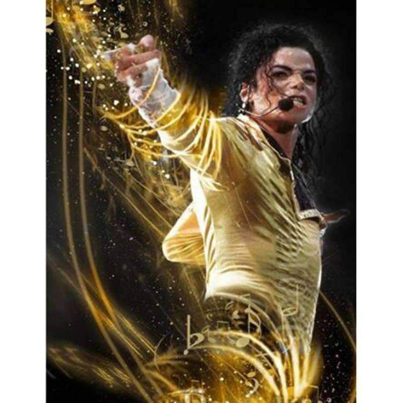 800x800 Gold Michael Jackson - Michael Jackson Painting