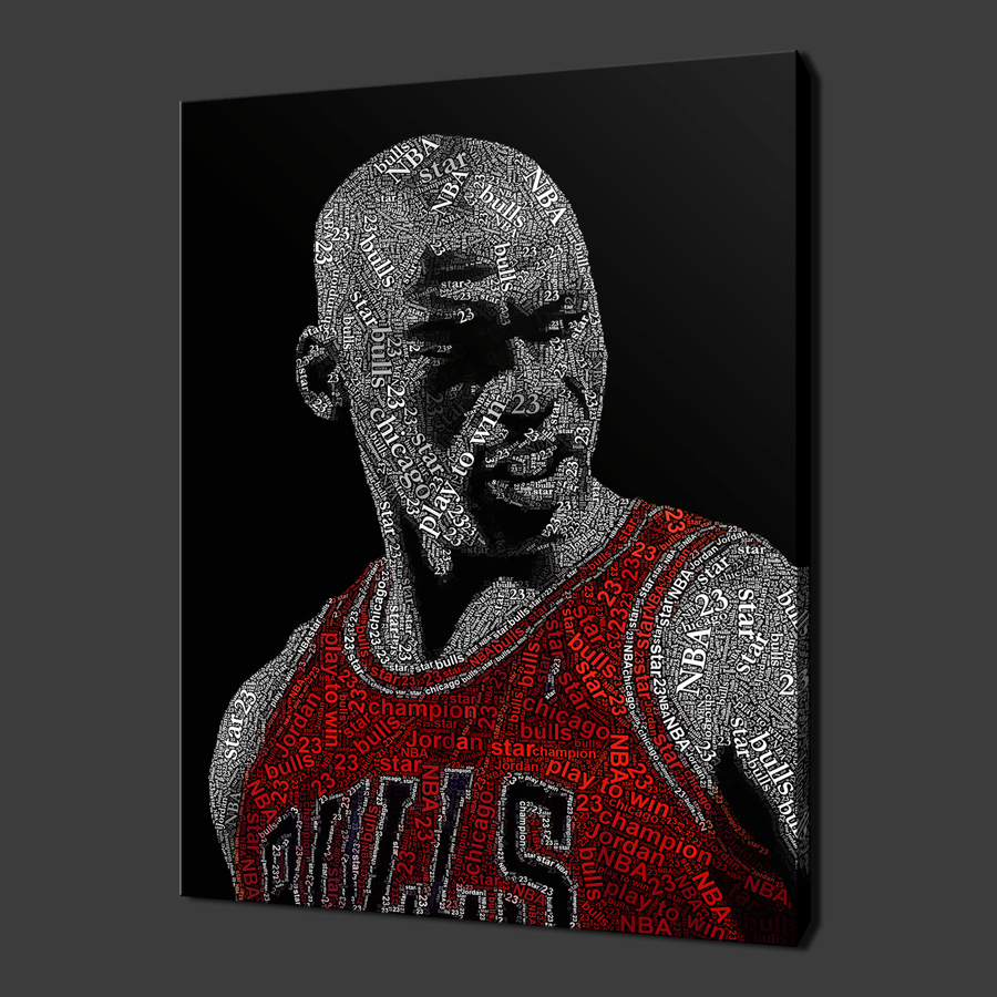 900x900 Sport Icons Archives Canvas Print Art - Michael Jordan Canvas Painting