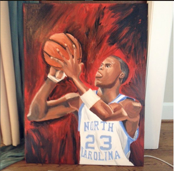570x560 Michael Jordan Oil Painting - Michael Jordan Oil Painting