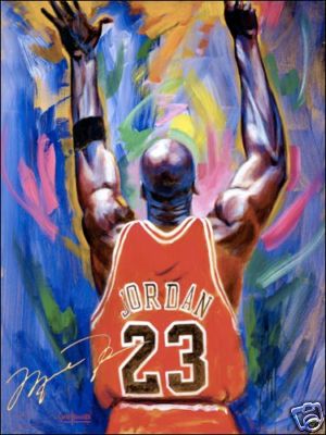 300x400 Basic Drawing Michael Jordan - Michael Jordan Oil Painting
