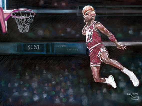 570x427 Michael Jordan Painting Poster Print Marvel Poster Drawing - Michael Jordan Painting