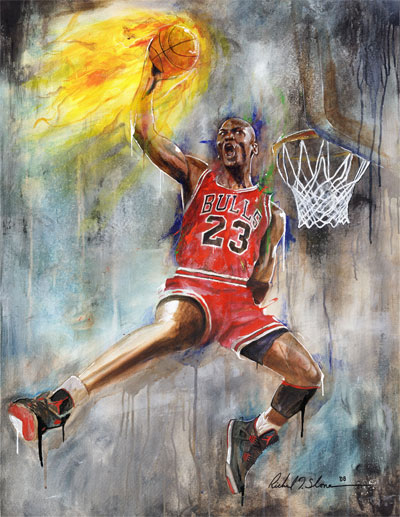 Michael Jordan Painting at PaintingValley.com | Explore collection of ...