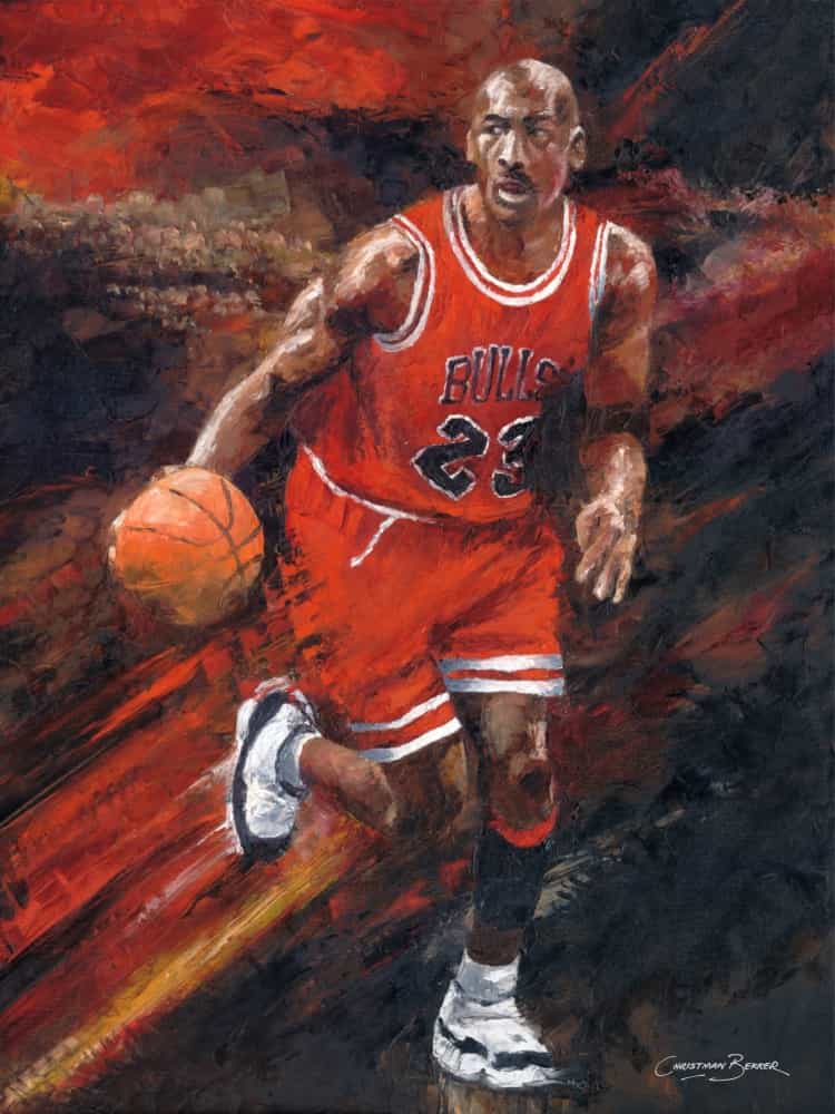 750x1000 Michael Jordan - Michael Jordan Painting