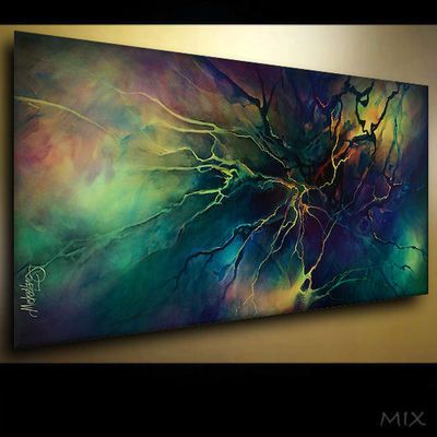 400x400 Paintings Art Abstract A Modern Contemporary Decor Lang Modern - Michael Lang Painting