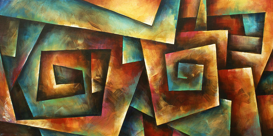 900x450 Shuffle' Painting By Michael Lang - Michael Lang Painting