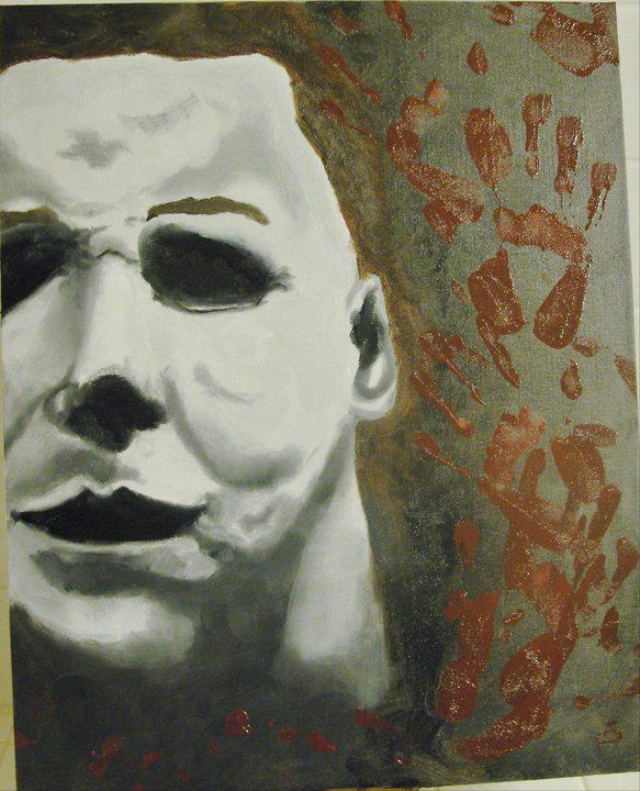 583x720 Michael Myers Halloween Oil Painting By Amandapainter87 - Michael Myers Painting