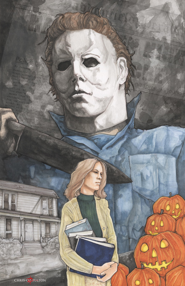 600x927 Michael Myers Halloween By Chrisozfulton - Michael Myers Painting