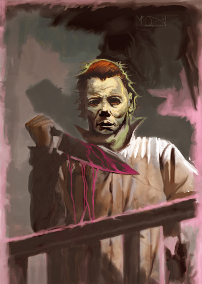700x984 Michael Myers By Jamespetermcdermott - Michael Myers Painting