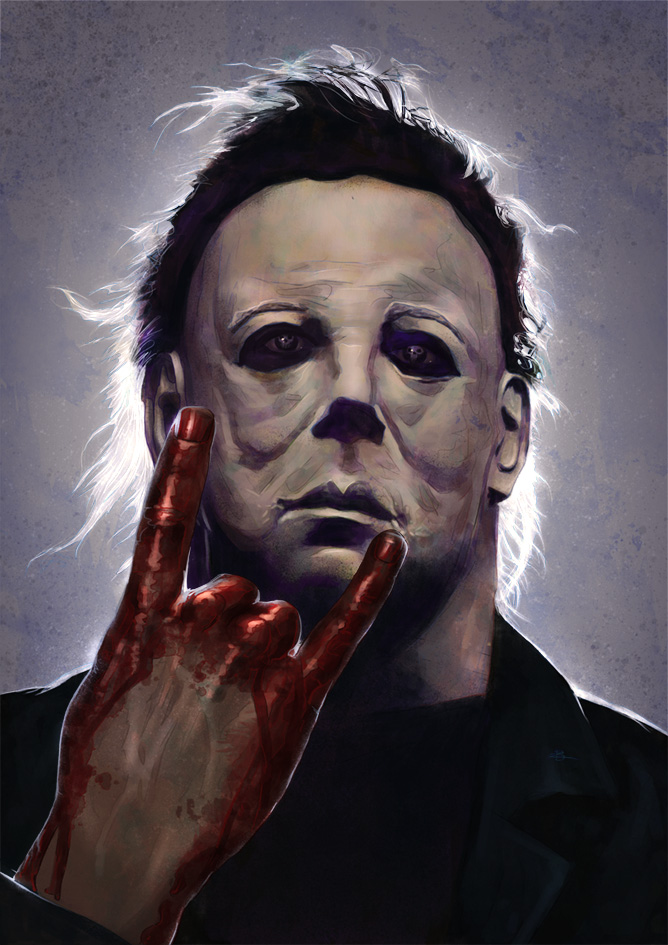 668x945 Michael Myers By Kid Eternity - Michael Myers Painting