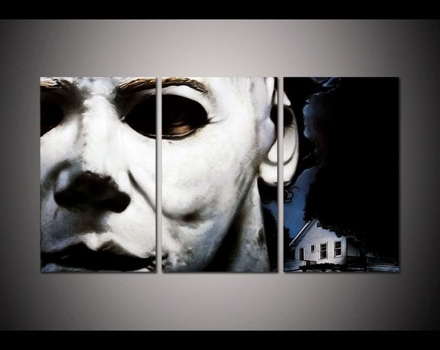 640x509 Print Framed Michael Myers Halloween Picture Post Modern Home - Michael Myers Painting